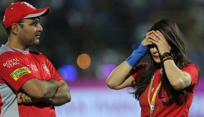 IPL 2018: Preity Zinta denies fallout with Virender Sehwag after Punjab&#039;s defeat against Rajasthan, calls it &#039;fake news&#039;