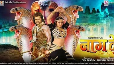 Bhojpuri superstar Khesari Lal Yadav-Kajal Raghwani's Nagdev first look out — See poster