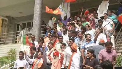 BJP leads in Karnataka, party workers begin celebration in state