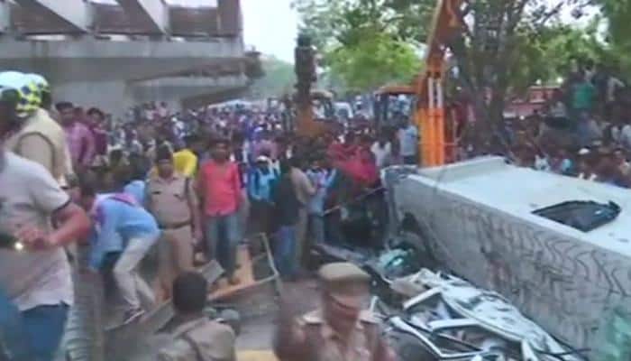 Under-construction flyover collapses in Varanasi, at least 18 feared dead