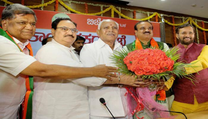 Yeddyurappa invited to form Karnataka government, oath ceremony on Thursday