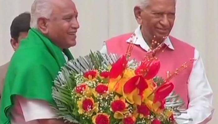 BS Yeddyurappa takes oath as Karnataka CM amid protest by Congress, Janata Dal-Secular