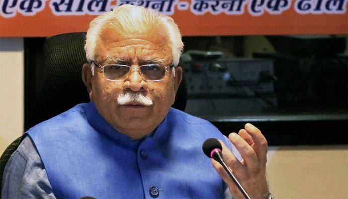 Man detained for throwing ink on Haryana CM Manohar Lal Khattar