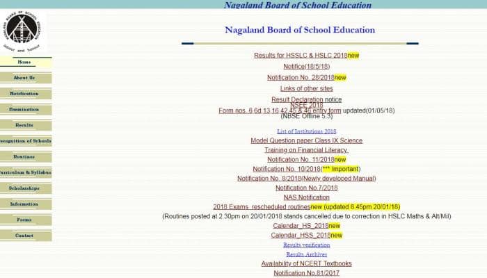 Nagaland Board Class 10 Results 2018 announced on nbsenagaland.com, Vivotsonuo Sorhie tops