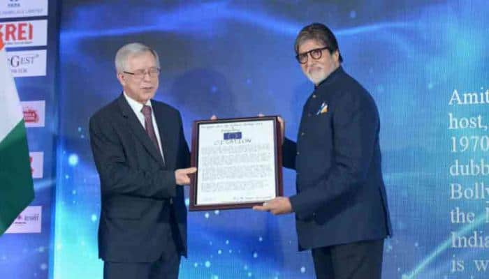 Amitabh Bachchan awarded for being bridge builder between India, Europe