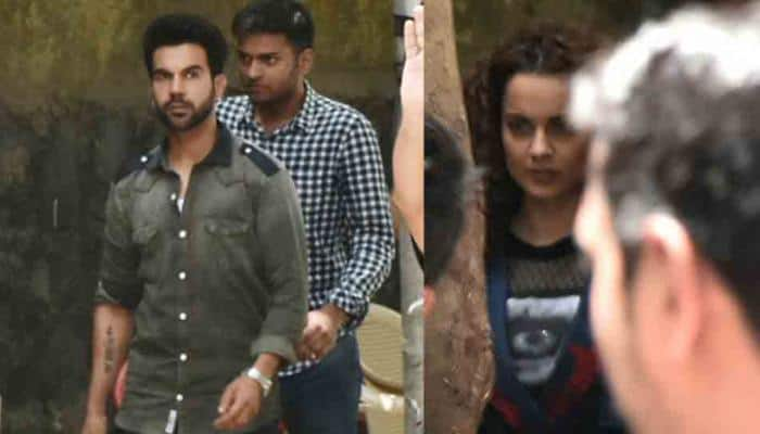 Kangana Ranaut, Rajkummar Rao spotted on Mental Hai Kya sets — See pics