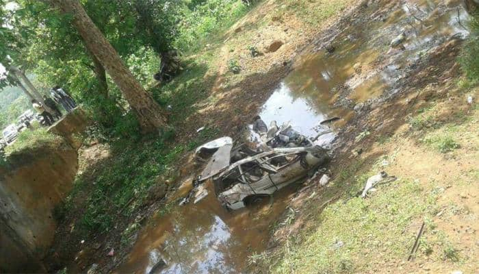 7 security personnel killed in Naxal attack on police vehicle in Dantewada in Chhattisgarh