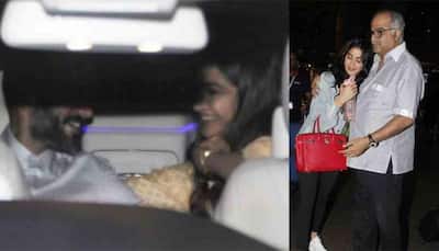Sonam Kapoor plays doting wife, receives husband Anand Ahuja at airport; Boney, Janhvi too spotted — Pics inside