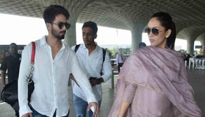 Mira Rajput flaunts baby bump as she leaves with Shahid Kapoor for Delhi — See pics