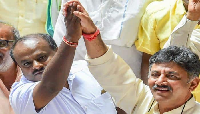 Kumaraswamy to take oath as Karnataka CM, BJP calls it &#039;Anti-People&#039;s Mandate Day&#039;