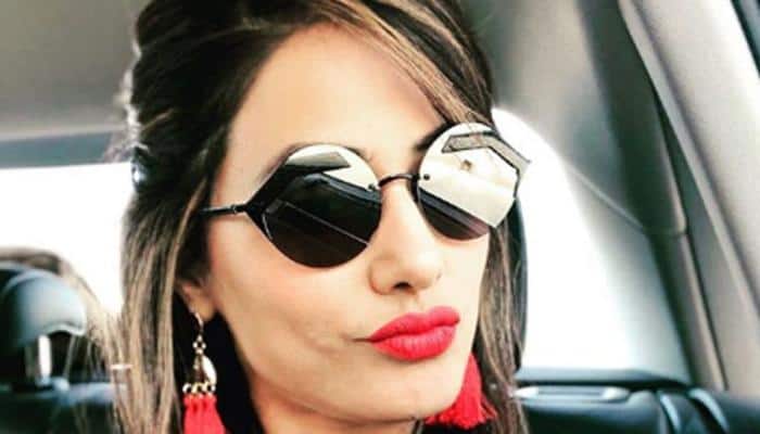 Bigg Boss 11 finalist Hina Khan is pumping iron at gym, and looks like she&#039;s on a mission