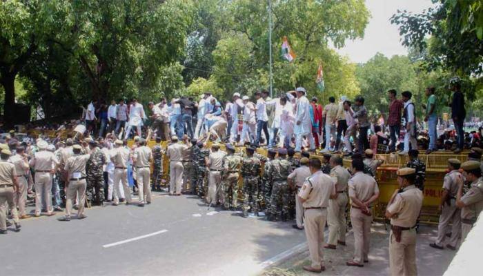 Congress-linked outfits observe 'Vishwasghat Diwas', hold protest on Modi government's  fourth anniversary