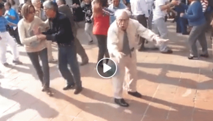 Grandpa dances like a Boss, proves age is just a number -Watch