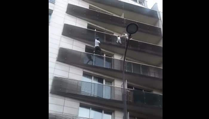 Malian Man climbs building like a &#039;spiderman&#039;, saves child from falling off—Watch viral video