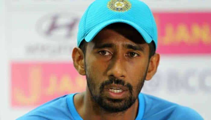 Injury scare for Wriddhiman Saha ahead of Afghanistan Test