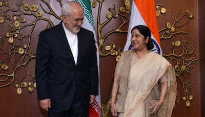 Sushma Swaraj holds talks with her Iranian counterpart Javad Zarif, says India only recognises UN sanctions