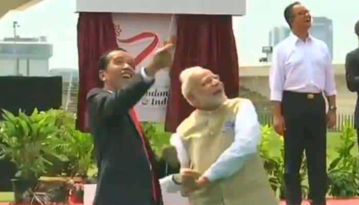 Watch: With a broad smile, PM Narendra Modi flies kite with Indonesian President Joko Widodo in Jakarta