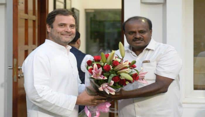 Have come to power with Rahul Gandhi&#039;s blessings: HD Kumaraswamy