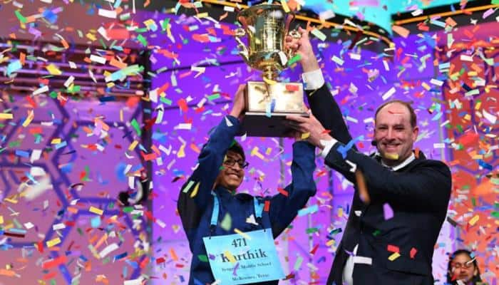 Indian-origin boy spells &#039;koinonia&#039;&#039; correctly, wins Spelling Bee