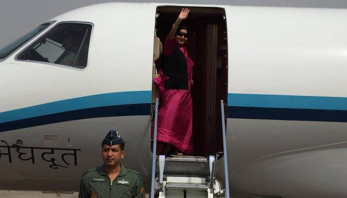 Swaraj leaves for SA on 5-day visit; to attend BRICS, IBSA
