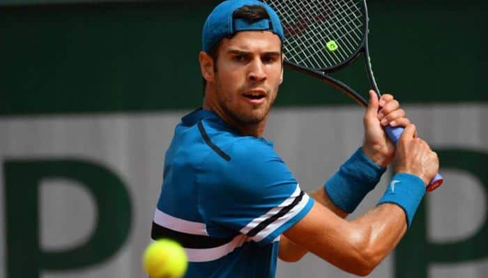 French Open: Karen Khachanov downs Lucas Pouille to set up Alexander Zverev last-16 clash