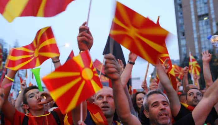 Thousands protest against the government in Macedonia