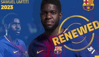 French defender Samuel Umtiti extends Barcelona contract