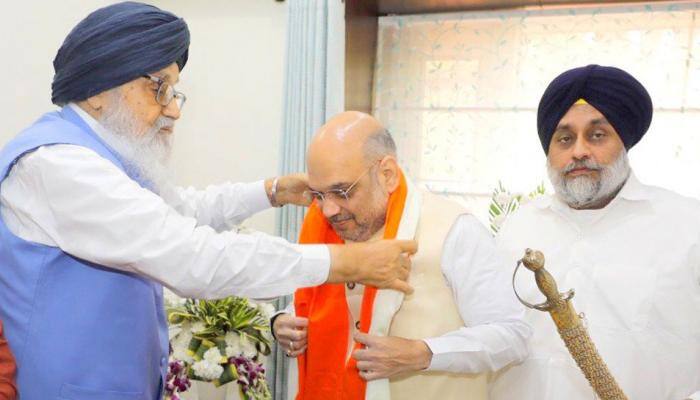 Amit Shah meets Badals; Shiromani Akali Dal calls BJP &#039;permanent ally&#039;