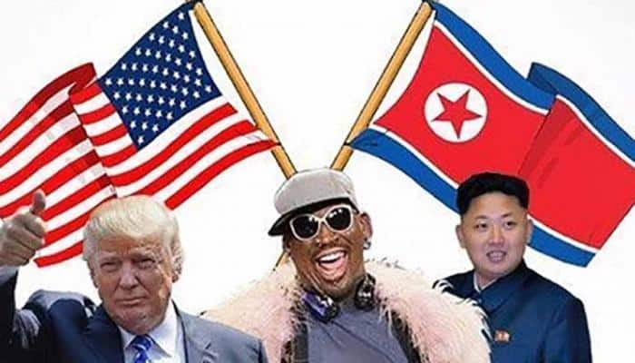 Former NBA star Dennis Rodman arrives in Singapore for  Donald Trump-Kim Jong summit