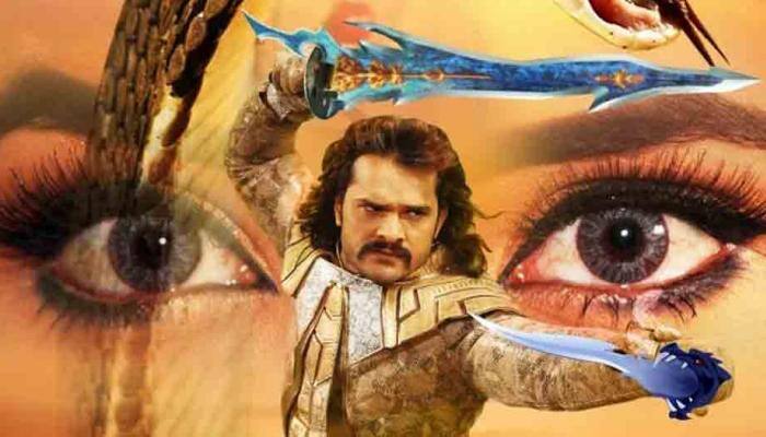 Bhojpuri superstar Khesari Lal Yadav-Kajal Raghwani starrer Nagdev second look out
