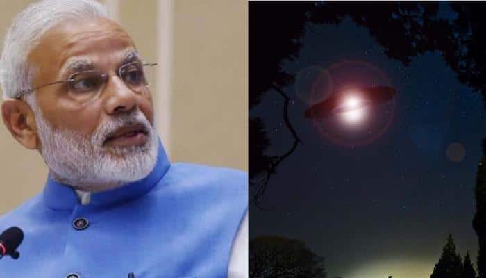 UFO spotted near PM Modi&#039;s home? Twitterati speculates hilarious theories