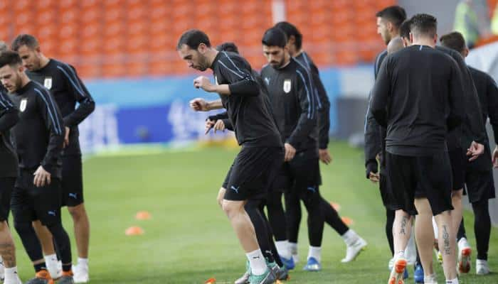 FIFA World Cup 2018: Uruguay&#039;s full soccer squad trains before Egypt clash