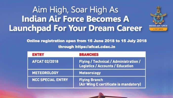 IAF seeks application for Commissioned Officers; apply online on afcat.cdac.in