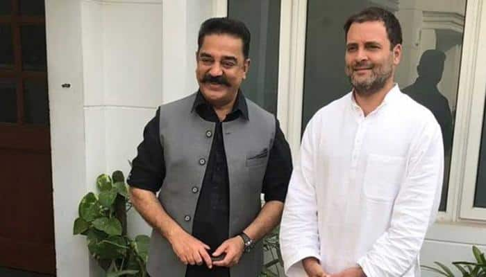 Kamal Haasan meets Rahul Gandhi, calls it &#039;courtesy meeting&#039;