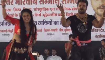 Khesari Lal Yadav and Ritu Singh's impromptu dance performance is unmissable - Watch