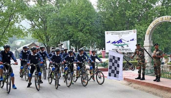 Indian Army flags off Chinar Mountain Cycling Adventure, 22 cyclists to cover 364 km in 4 days