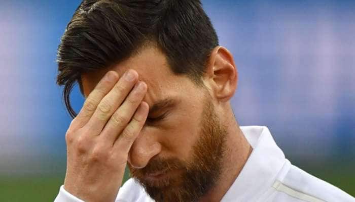 Stressed Lionel Messi enduring a FIFA World Cup 2018 of nightmares