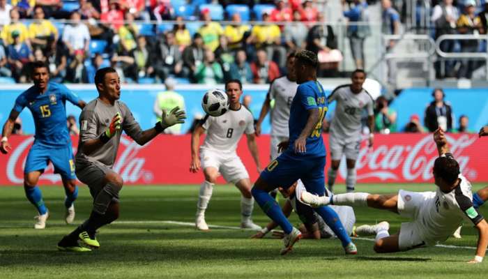 Brazil defeat Costa Rica 2-0, eye spot in FIFA World Cup 2018 pre-quarters