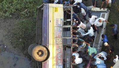 Gujarat: Seven killed, 24 injured as truck falls into rivulet