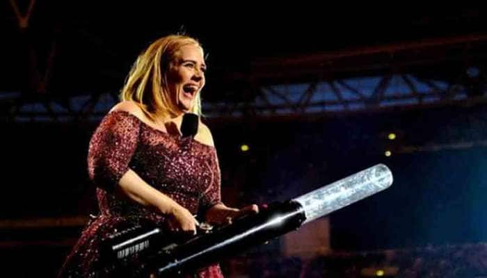 Singer Adele works on her fitness for film role