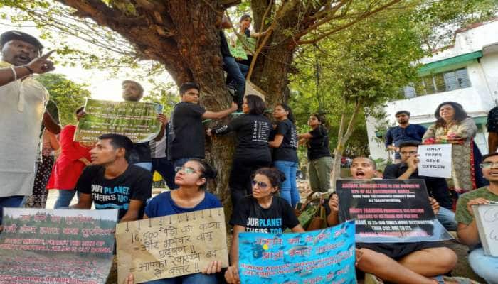 Locals protest cutting of 14,000 trees in Delhi, AAP and Centre pass the buck