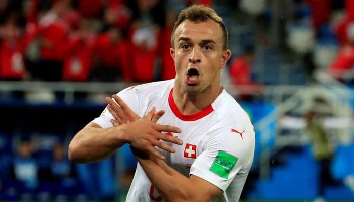 Switzerland's Granit Xhaka, Xherdan Shaqiri escape ban over 'political gesture'