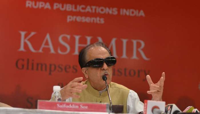 'Azaadi' not possible in Kashmir, issue can be resolved only through dialogue, says Saifuddin Soz