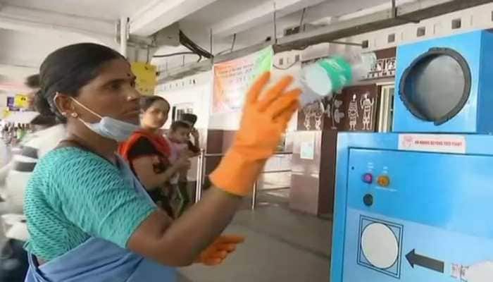 Railways installs plastic bottle crushers in several stations in AP, Telangana