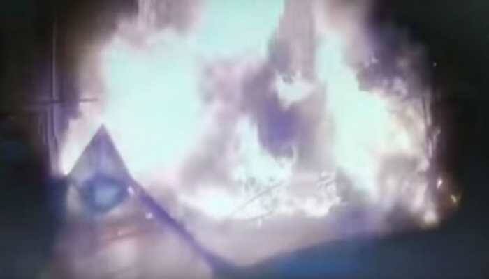 Shocking CCTV footage shows ball of fire moments after Mumbai's chartered flight crash
