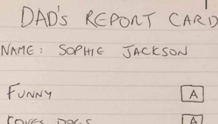 Father makes his own report card for daughter with Autism, story goes viral—Read inside