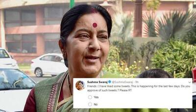 After facing online abuse, Sushma Swaraj hits back at trolls with a Twitter poll