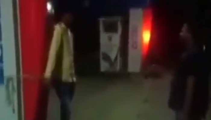 Employee tied, whipped by petrol pump owner for being absent from work — Watch shocking video