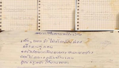 Want Pork shabu, fried chicken after this: Stranded Thai kids send heartwarming notes for family