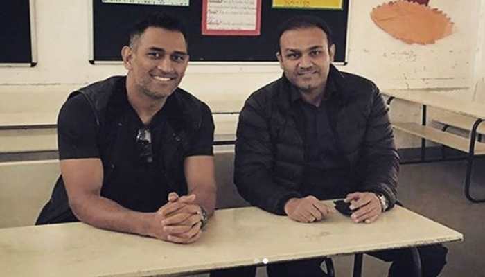 Sehwag cracks Twitter up with 'Om finishaya Namaha', wishes Dhoni on 37th birthday Sehwag cracks Twitter up with 'Om finishaya Namaha', wishes Dhoni on 37th birthday